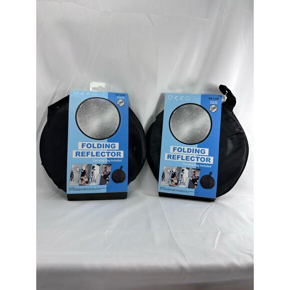 New‎ TWO Go Live Folding Reflector with Carrying Bag Travel Portable Photography - Picture 2 of 6